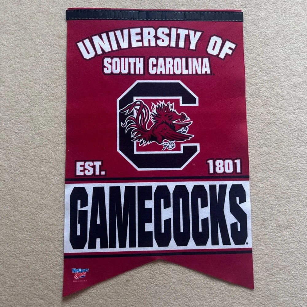 University of South Carolina Gamecocks Felt Banner